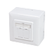 Cat6 STP opbouwdoos, wit
