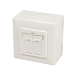 Cat6 STP opbouwdoos, ivoor