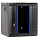 10 inch 4U Patchkast met glazen deur 312x310x264mm (BxDxH)