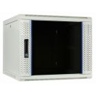 9U witte wandkast met glazen deur 600x600x500mm