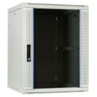 15U witte wandkast met glazen deur 600x600x770mm