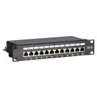10 inch CAT5e FTP patchpaneel - 12 poorts