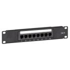 10 inch CAT6 UTP patchpaneel - 8 poorts