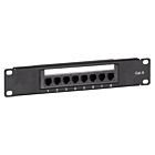 10 inch CAT6 UTP patchpaneel - 8 poorts