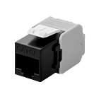 CAT6a UTP Keystone Connector - LSA - Zwart