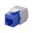 CAT6a UTP Keystone Connector - LSA - Blauw