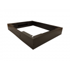 Sokkel voor 19" patchkasten, afmetingen: (BxDxH) 600x600x150mm, zwart