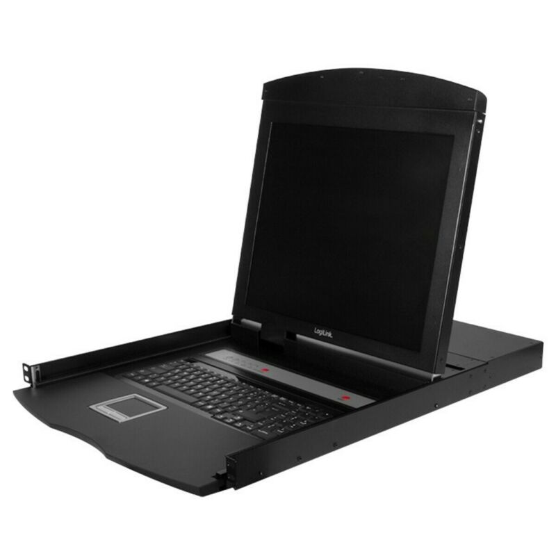 VALUE 19" console-inschuif, 1 HE, 43 cm-TFT, USB en PS/2 qwerty toetsenbord 