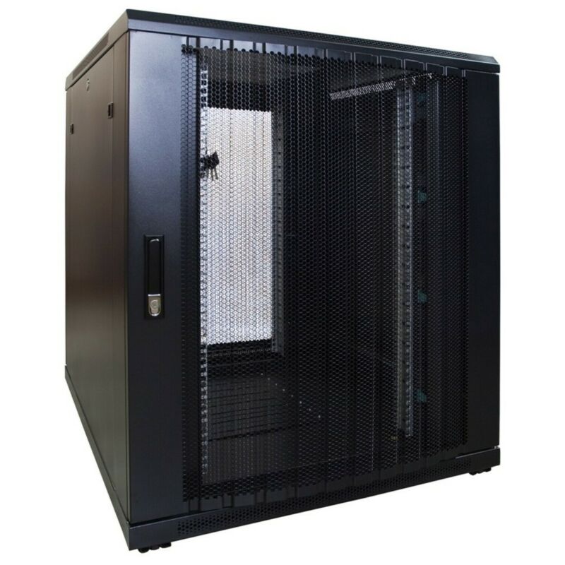 18U Patchkast met geperforeerde deur 800x1000x1000mm (BxDxH)