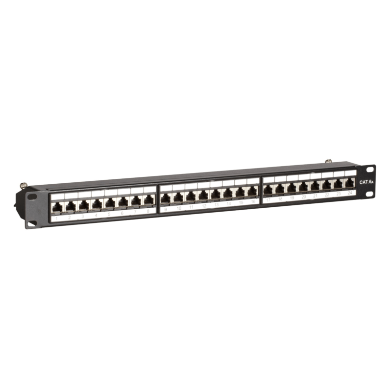 Patchpaneel Cat6a STP 24 poorts