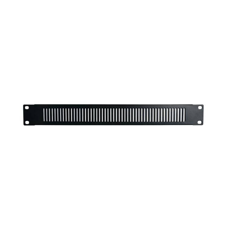 19 inch verticaal Ventilatie paneel Zwart - 1U