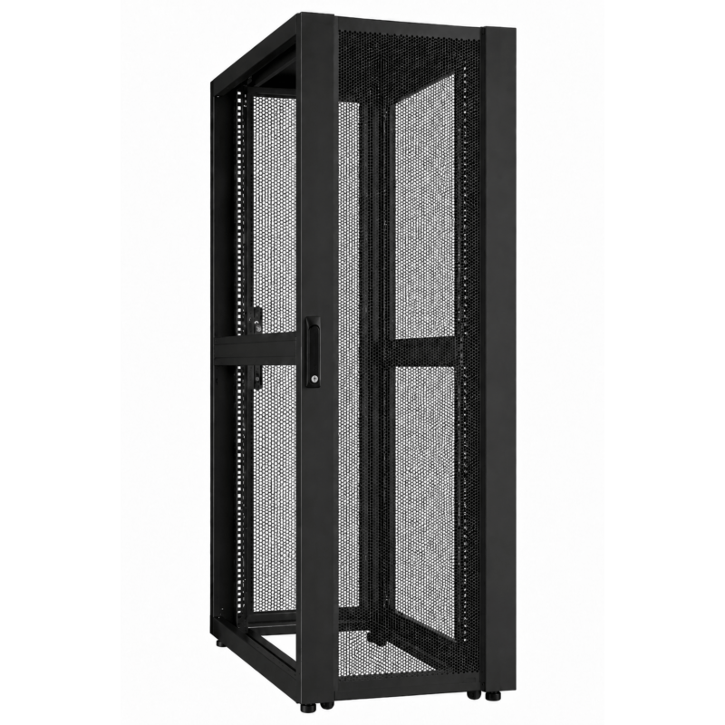 48U Datacenter patchkast met geperforeerde deur 600x1000x2250mm (BxDxH)