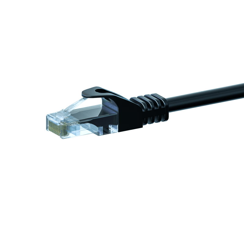 UTP CAT5e patchkabel 15m zwart - 100% koper