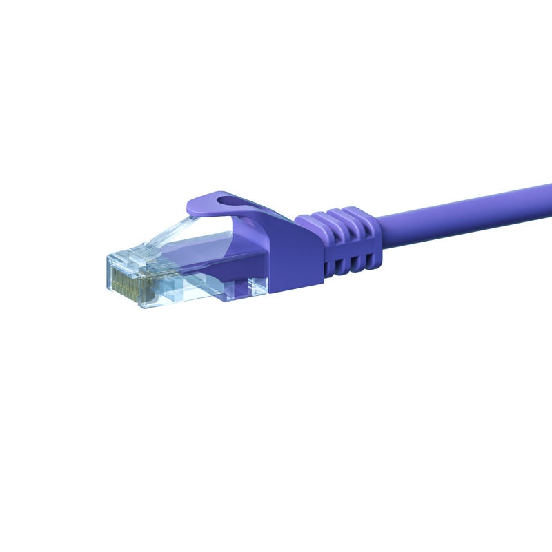 UTP CAT5e patchkabel 7,50m paars - 100% koper