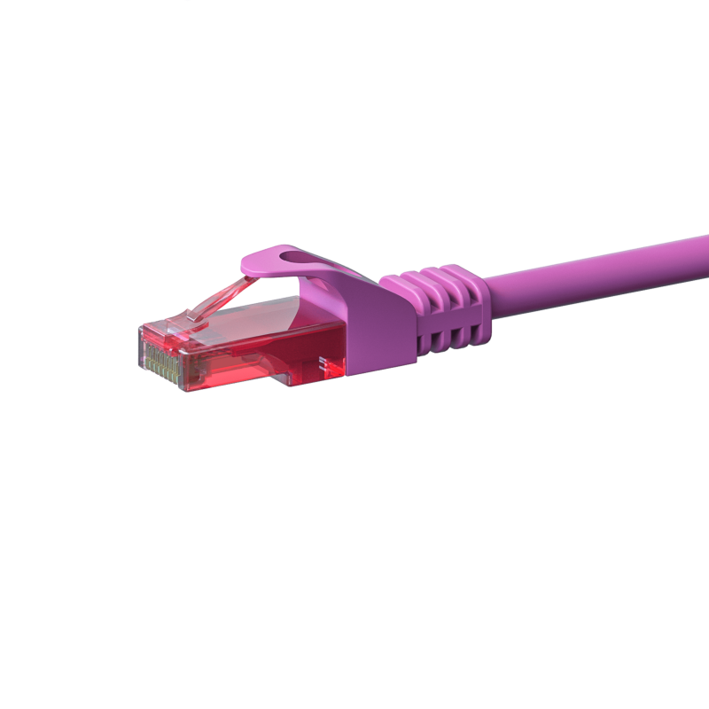 UTP CAT6 patchkabel 7,50m roze - 100% koper