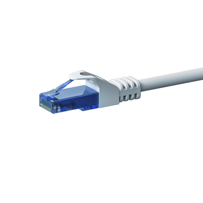 UTP CAT6a patchkabel 10m wit - 100% koper