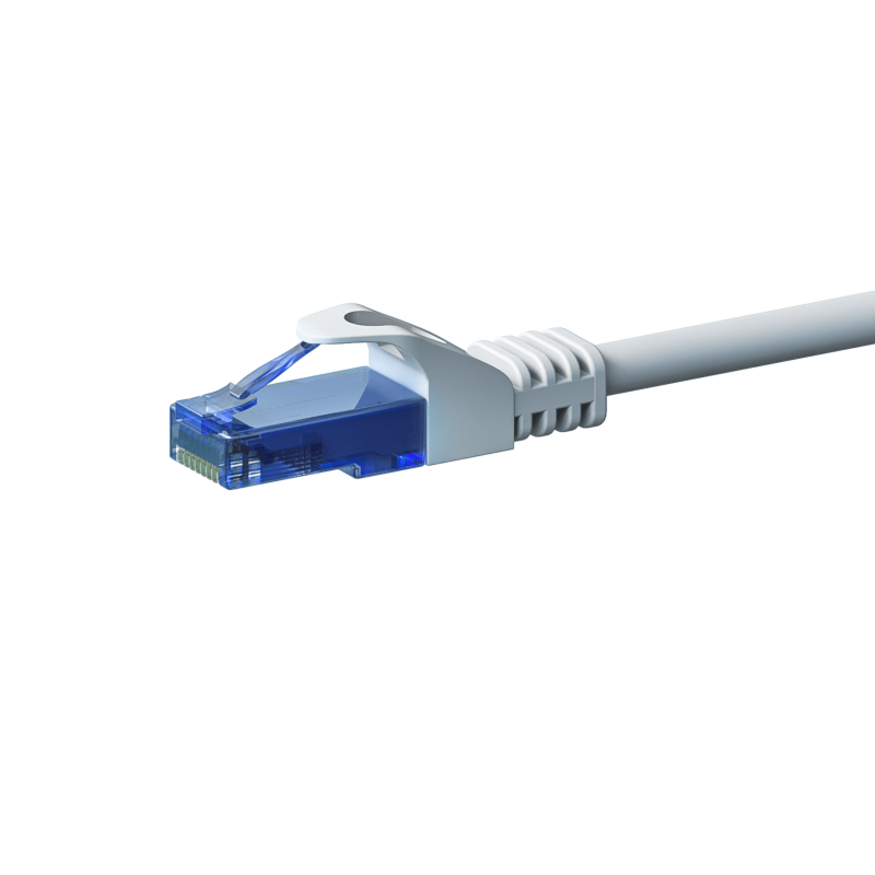 UTP CAT6a patchkabel 50m wit - 100% koper