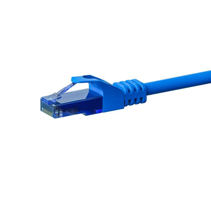 UTP CAT6a patchkabel 10m blauw - 100% koper