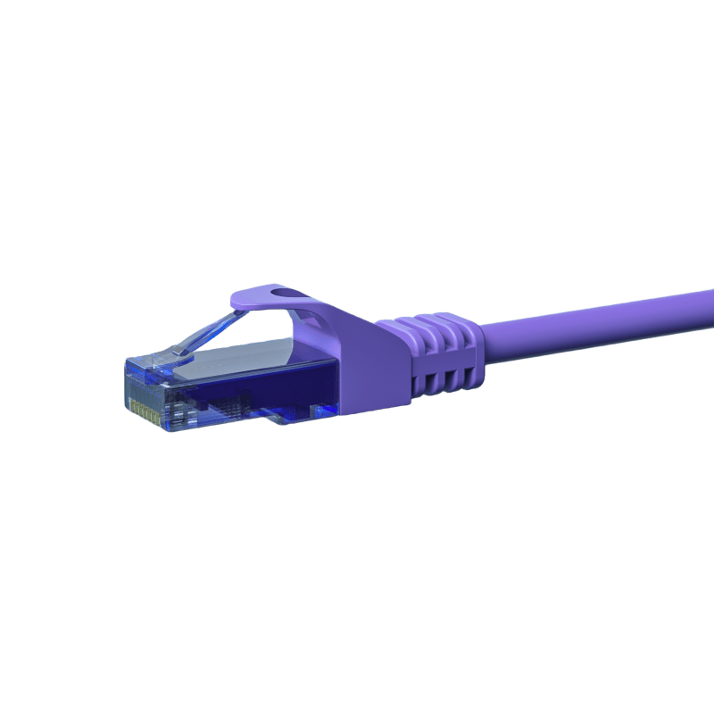UTP CAT6a patchkabel 20m paars - 100% koper
