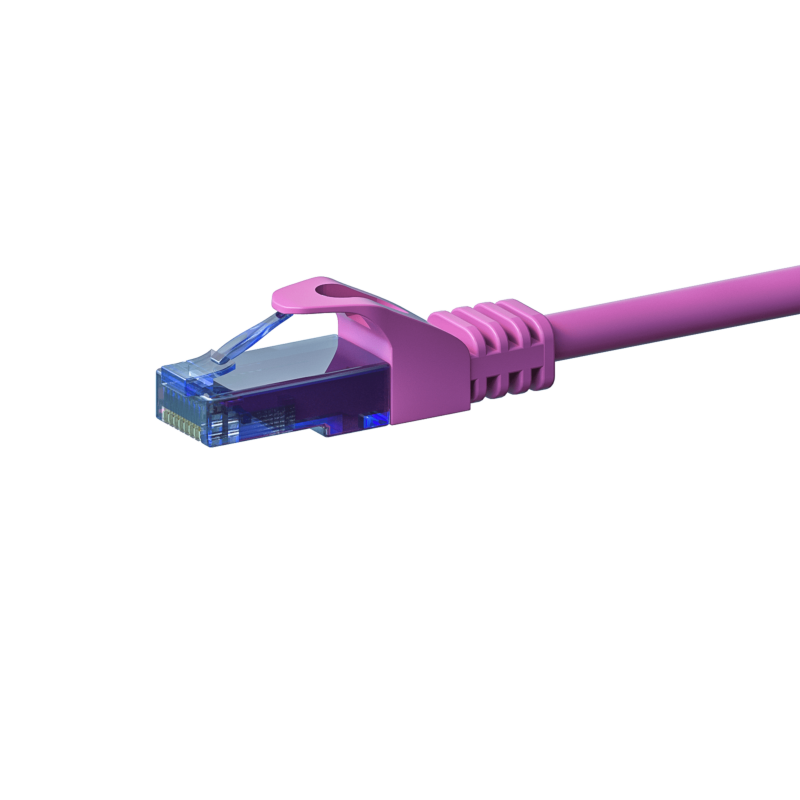 UTP CAT6a patchkabel 0,50m roze - 100% koper