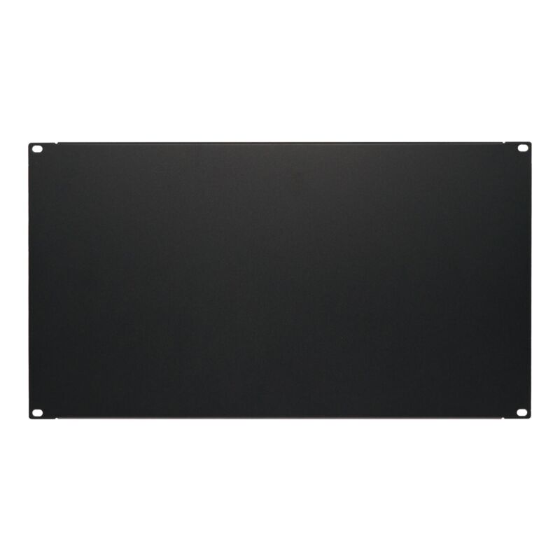 6 U 19 inch afdekpaneel in zwart voor patchkasten