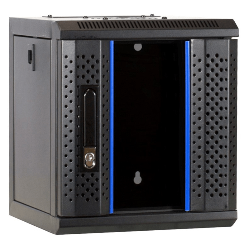 10 inch 4U Patchkast met glazen deur 312x310x264mm (BxDxH)