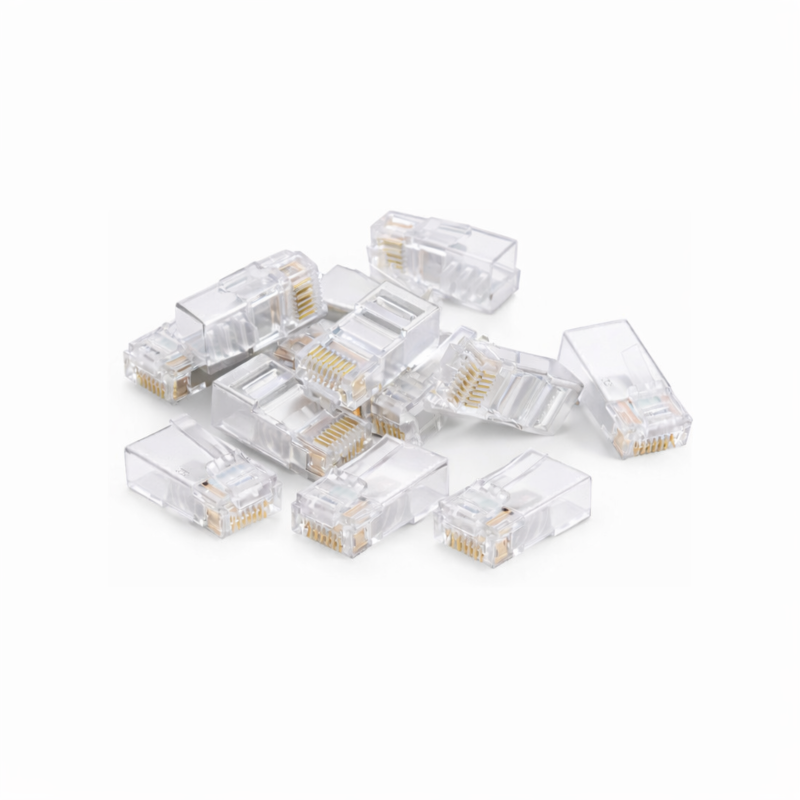 DANICOM UTP CAT6 RJ45 Doorsteek Connector - Pass through voor soepele kern - 10 stuks