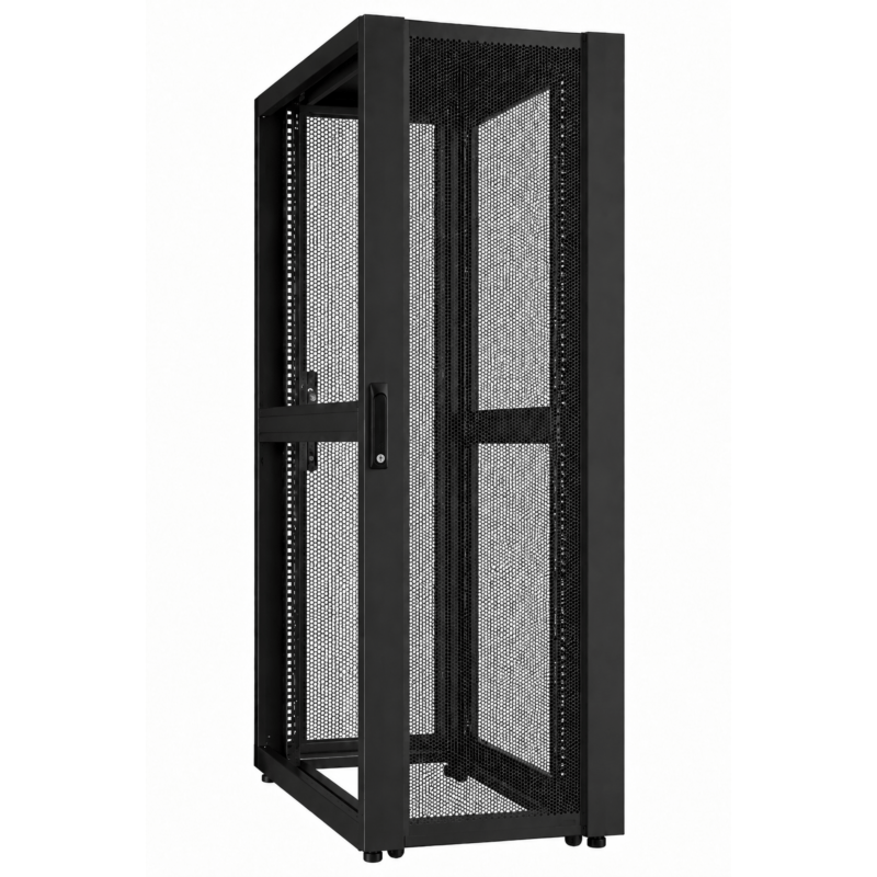 42U Datacenter patchkast met geperforeerde deur 600x1000x2000mm (BxDxH)