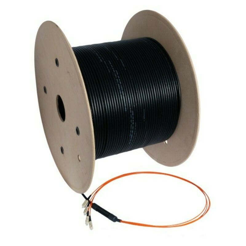 OM2 glasvezel kabel op maat 8 vezels incl. connectoren