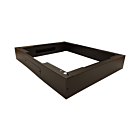 Sokkel voor 19" patchkasten, afmetingen: (BxDxH) 600x1200x150mm, zwart