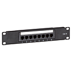 10 inch CAT6 UTP patchpaneel - 8 poorts