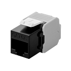 CAT6a UTP Keystone Connector - LSA - Zwart