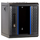 10 inch 4U Patchkast met glazen deur 312x310x264mm (BxDxH)