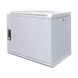 9U witte wandkast met metalen deur 600x450x500mm