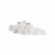 CAT6a Connector RJ45 - Unshielded met hulpstukje- voor stugge kern - 10 stuks
