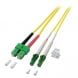 OS2 duplex glasvezel kabel LC/APC-SC/APC 2m