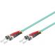 Glasvezel kabel ST-ST OM3 (laser optimized) 0.5 m
