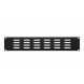 19 inch 2U Ventilatie paneel Zwart