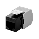 CAT6a UTP Keystone Connector - LSA - Zwart