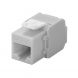 CAT6a UTP Keystone Connector - LSA - Grijs