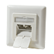 Cat6a STP inbouwdoos, ivoor