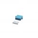 Multimode koppeling 4-voudig LC-LC quad turquise