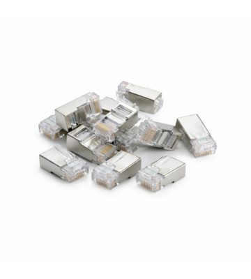 DANICOM FTP CAT6 RJ45 Doorsteek Connector - Pass through voor soepele kern - 10 stuks