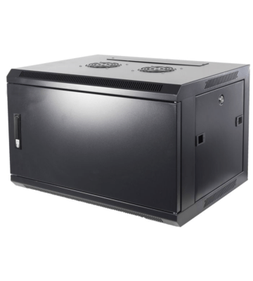 6U wand patchkast met metalen voordeur, 600mm diep