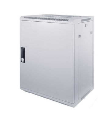 12U witte Wandkast (kantelbaar) met metalen deur 600x600x635mm