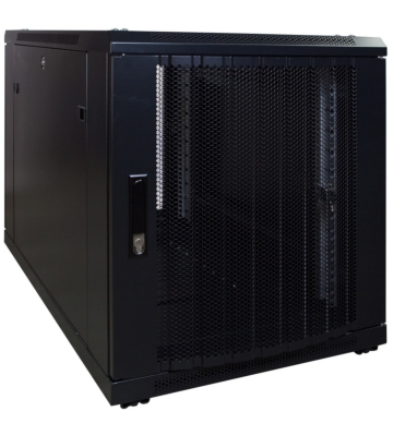 12U mini Patchkast met geperforeerde deur 600x1200x720mm (BxDxH)