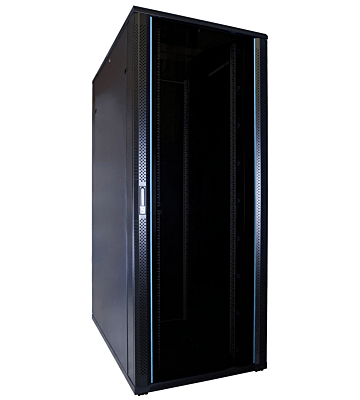 42U patchkast met glazen deur 800x1200x2000mm (BxDxH) 