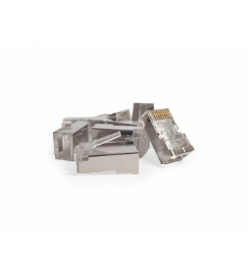 CAT6a Connector RJ45 met hulpstuk - Shielded - voor soepele kabels - 10 stuks