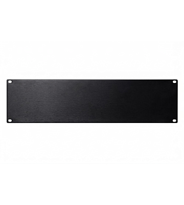 3 U 19 inch afdekpaneel in zwart voor patchkast