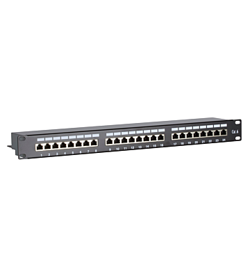 Patchpaneel Cat6 FTP 24 poorts